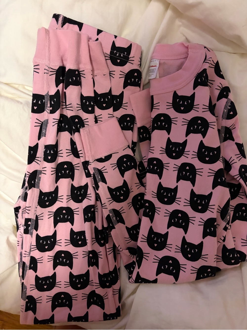 Pink and black Hanna Andersson pajamas